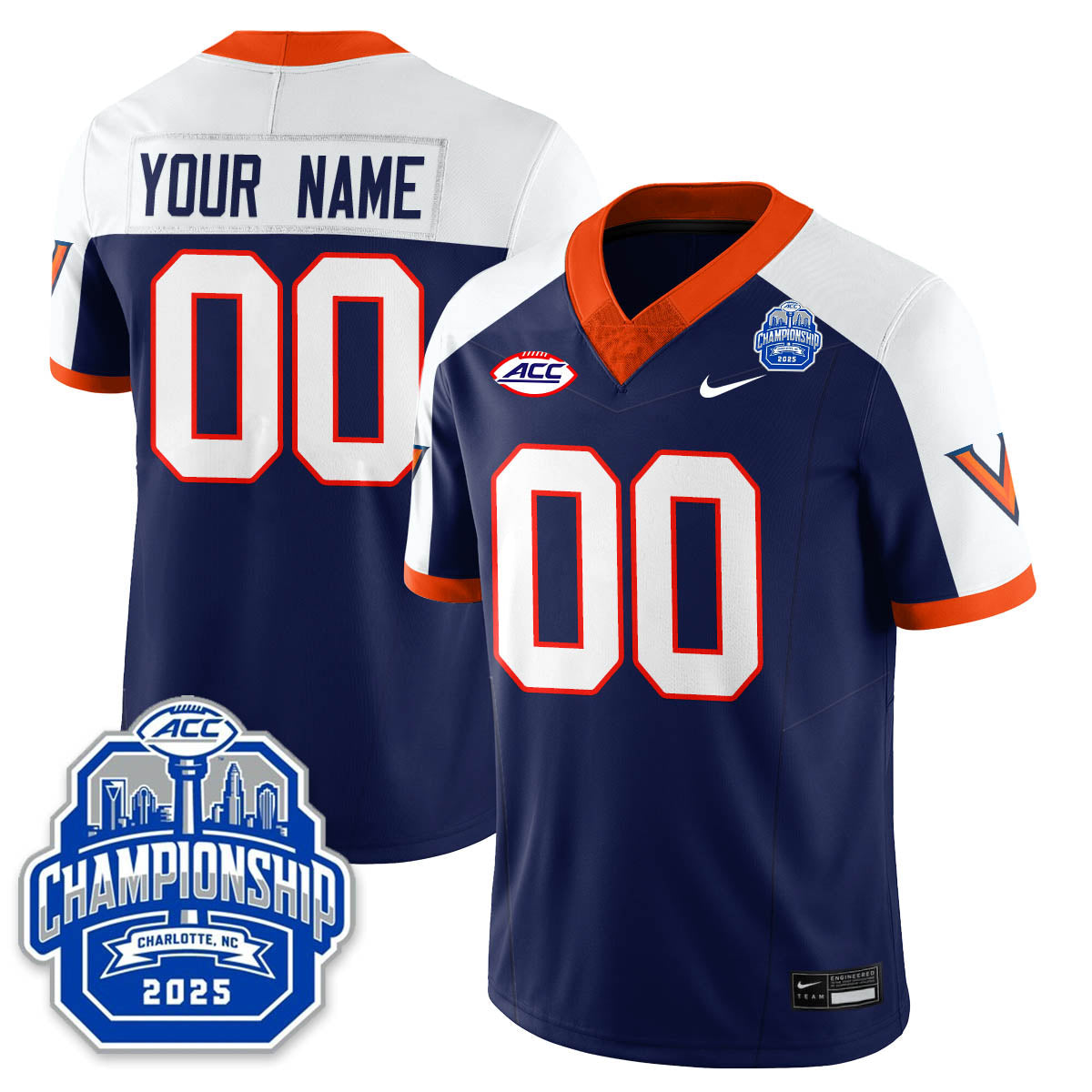 Virginia Football ACC Championship Vapor Limited Jersey - Stitched