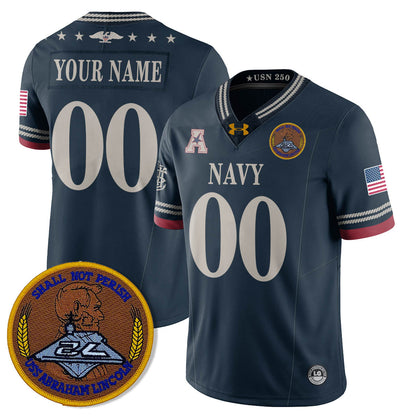 Navy MID Honoring the 250th Anniversary of the United States Navy Jersey - Stitched