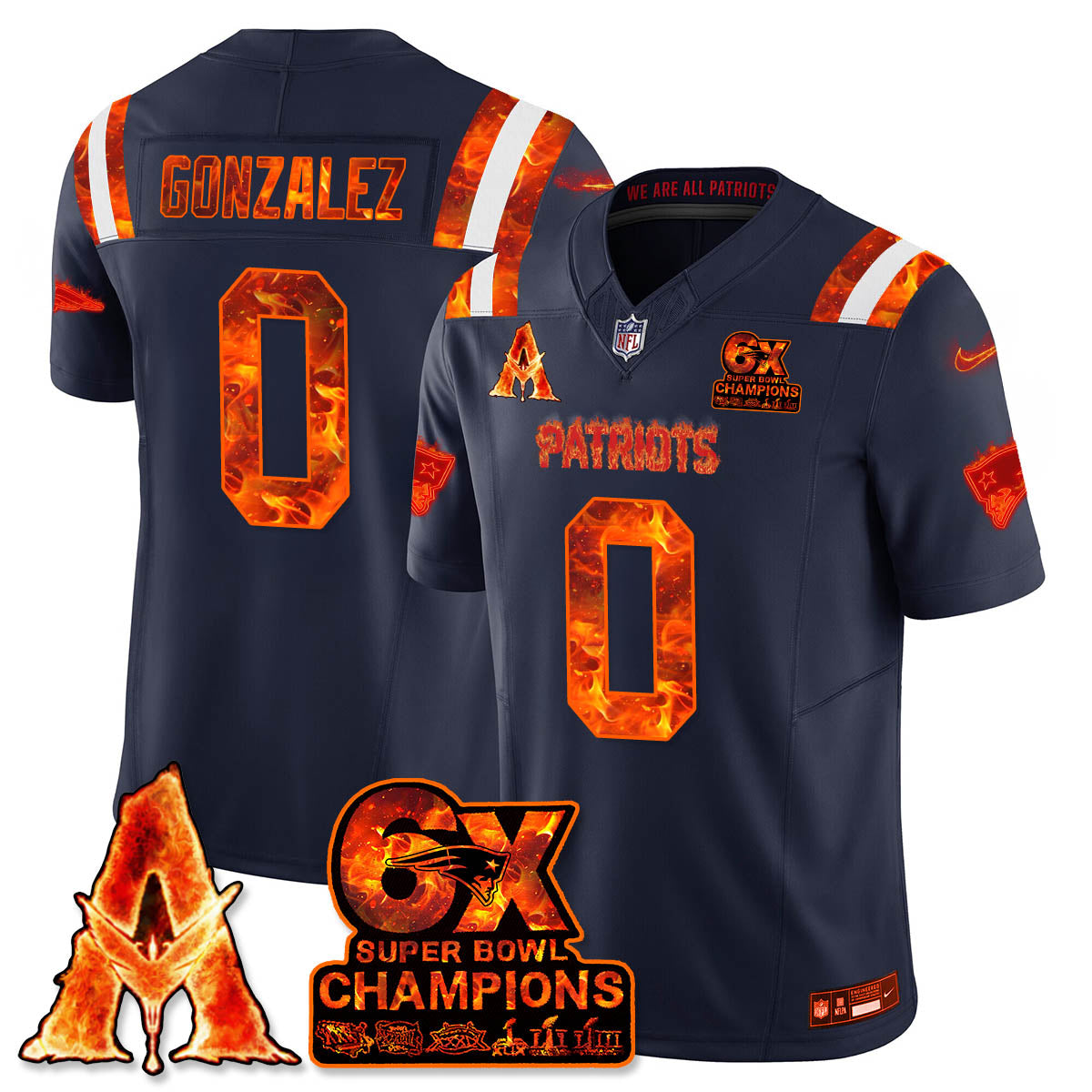 NE x Avatar 3 Fire and Ash Jersey - Stitched