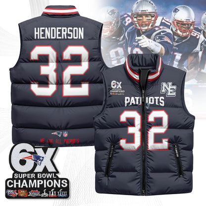NE 6-Time Champions Unisex Puffer Vest