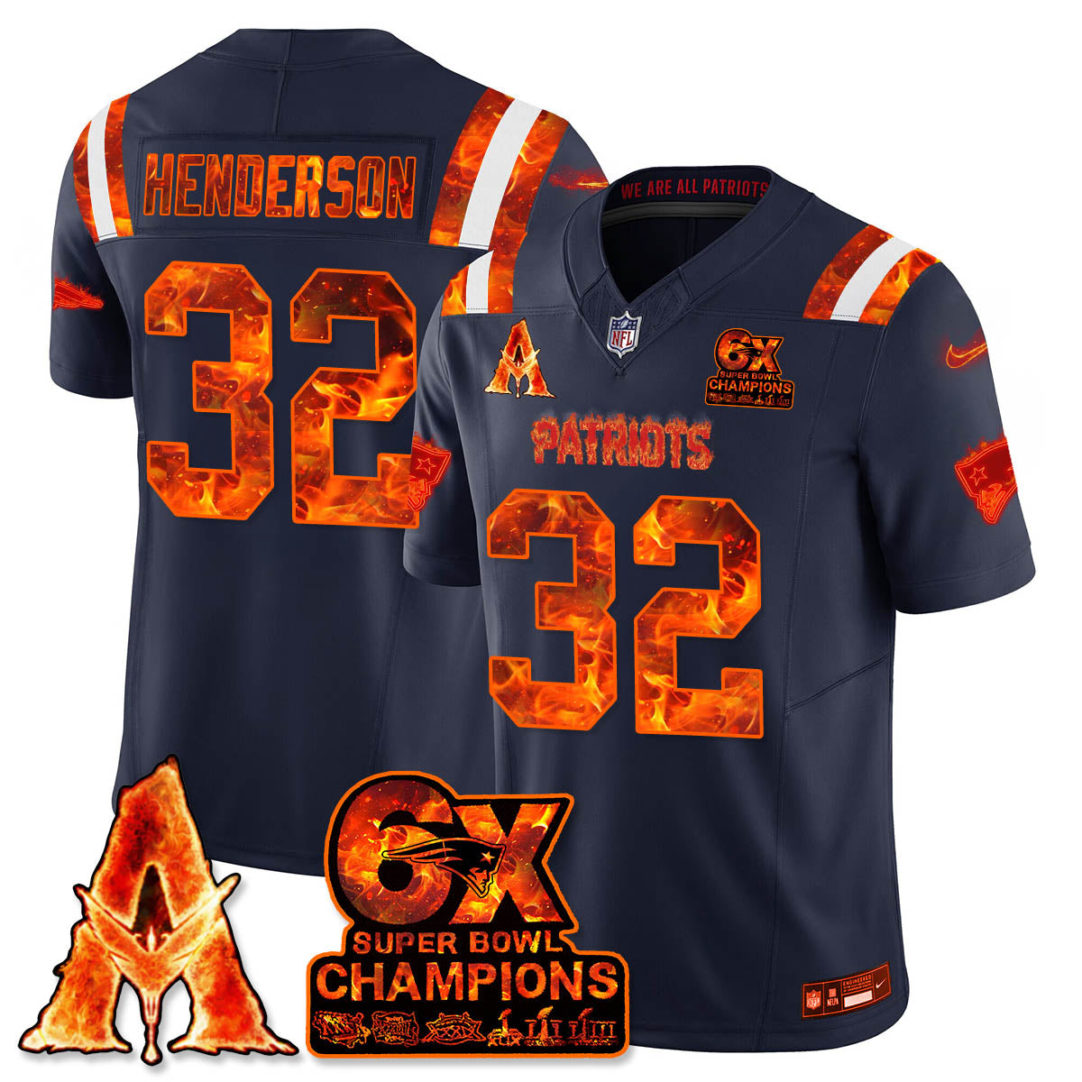 NE x Avatar 3 Fire and Ash Jersey - Stitched