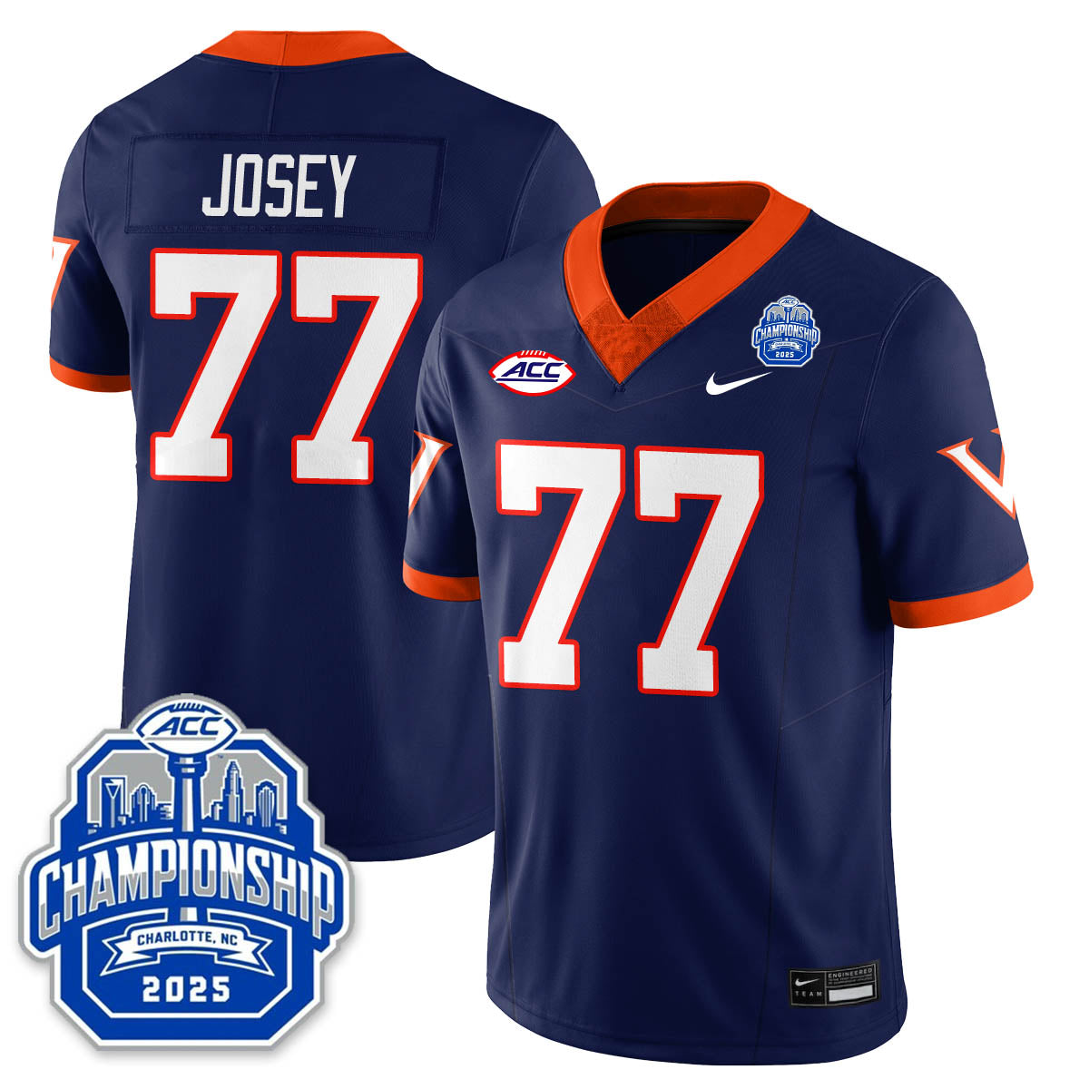 Virginia Football ACC Championship Vapor Limited Jersey - Stitched