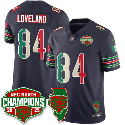 CHI Mexico NFC North Division Champions Vapor Limited Jersey - Stitched