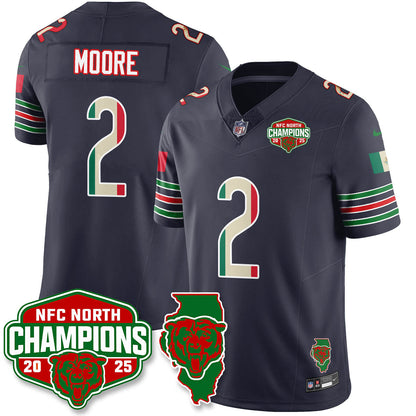 CHI Mexico NFC North Division Champions Vapor Limited Jersey - Stitched