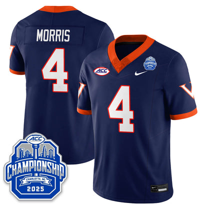 Virginia Football ACC Championship Vapor Limited Jersey - Stitched