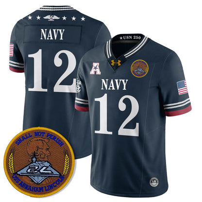 Navy MID Honoring the 250th Anniversary of the United States Navy Jersey - Stitched