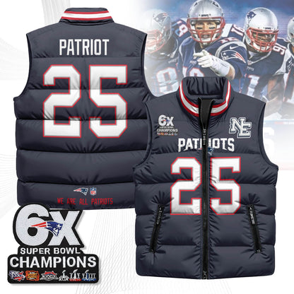 NE 6-Time Champions Unisex Puffer Vest