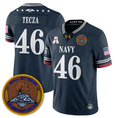 Navy MID Honoring the 250th Anniversary of the United States Navy Jersey - Stitched