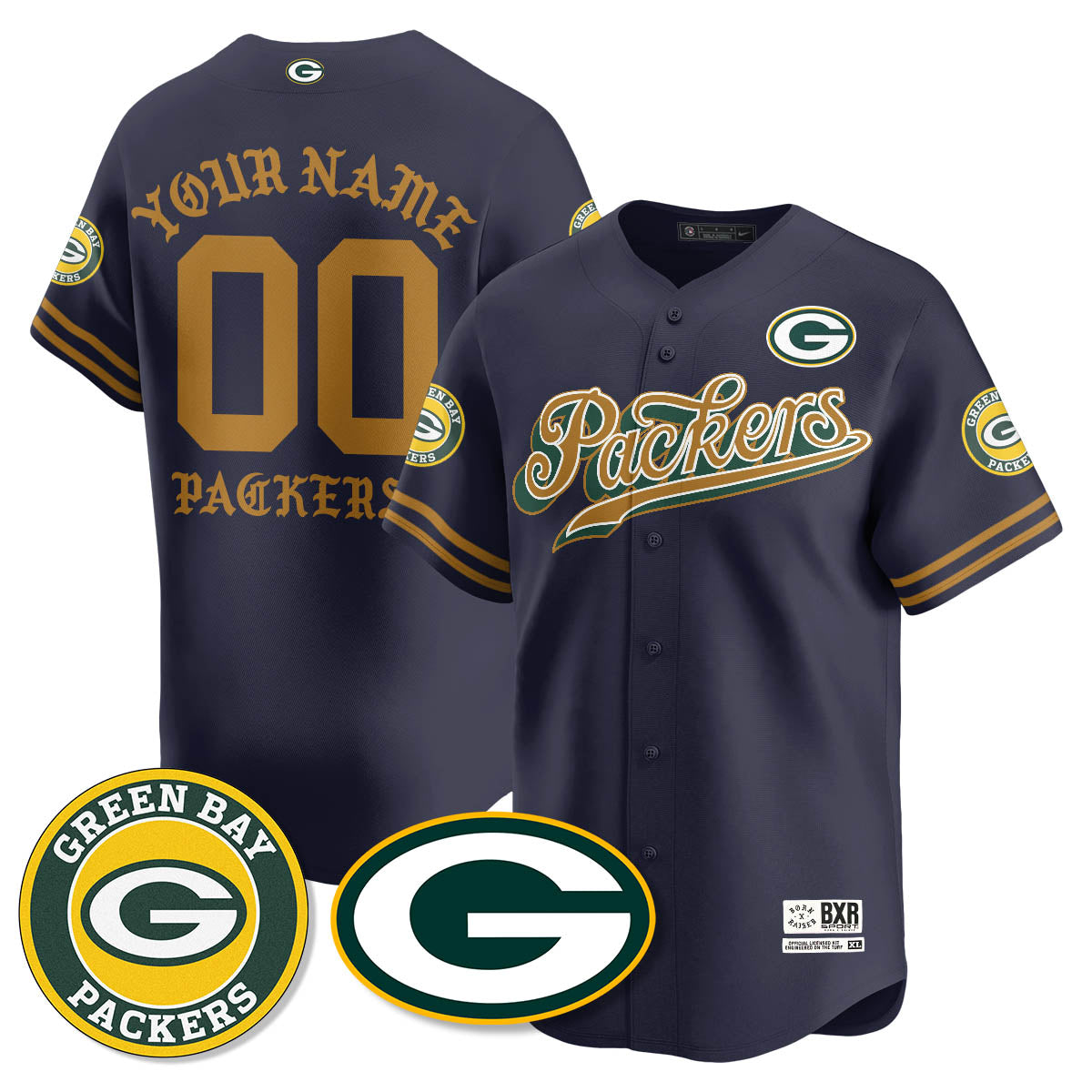 GB Born x Raised Baseball Custom Jersey - Stitched