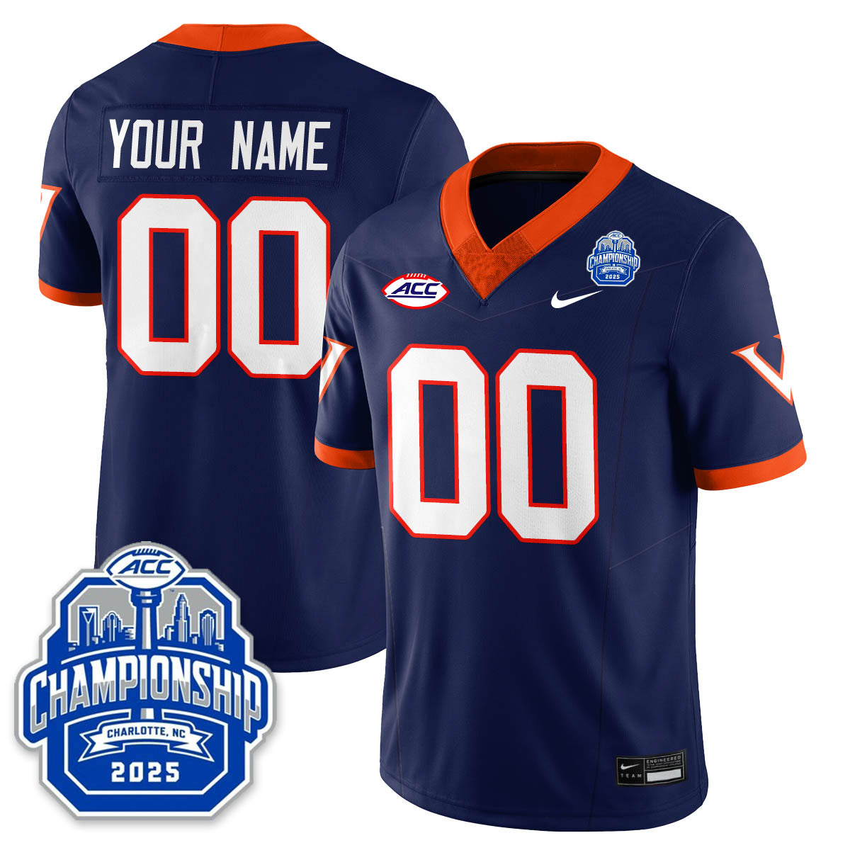 Virginia Football ACC Championship Vapor Limited Jersey - Stitched