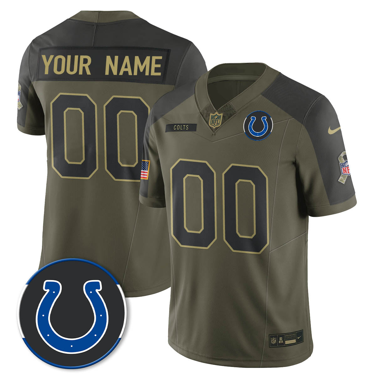 IND 2025 Salute to Service Limited Jersey - Stitched
