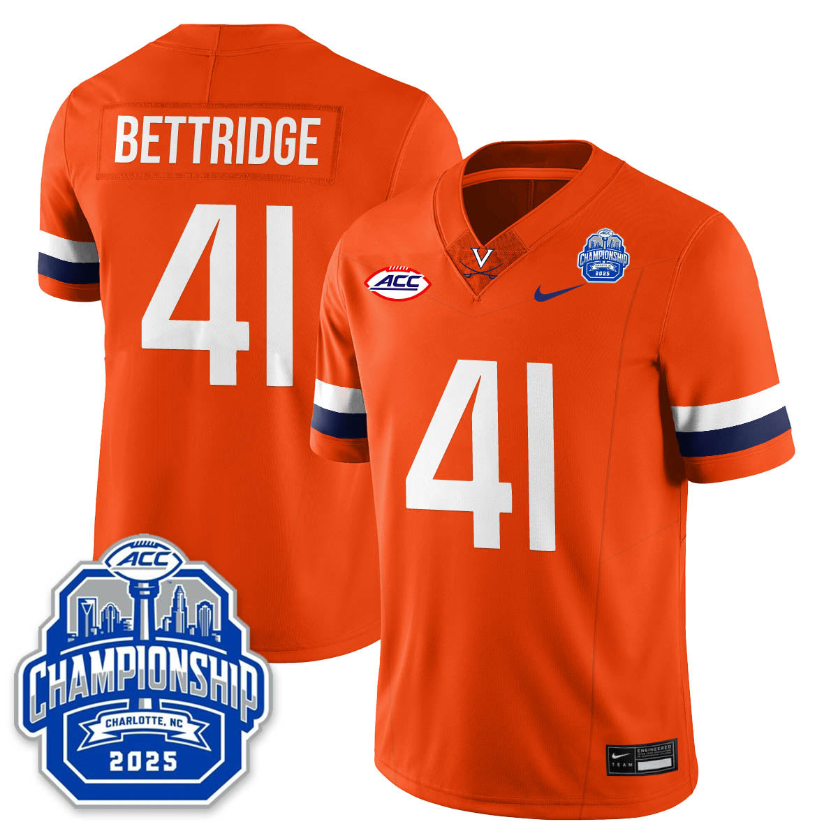 Virginia Football ACC Championship Vapor Limited Jersey - Stitched