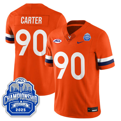 Virginia Football ACC Championship Vapor Limited Jersey - Stitched