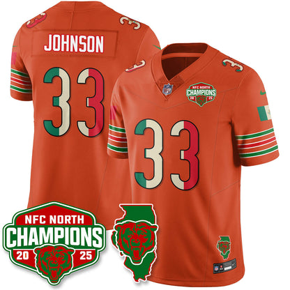 CHI Mexico NFC North Division Champions Vapor Limited Jersey - Stitched