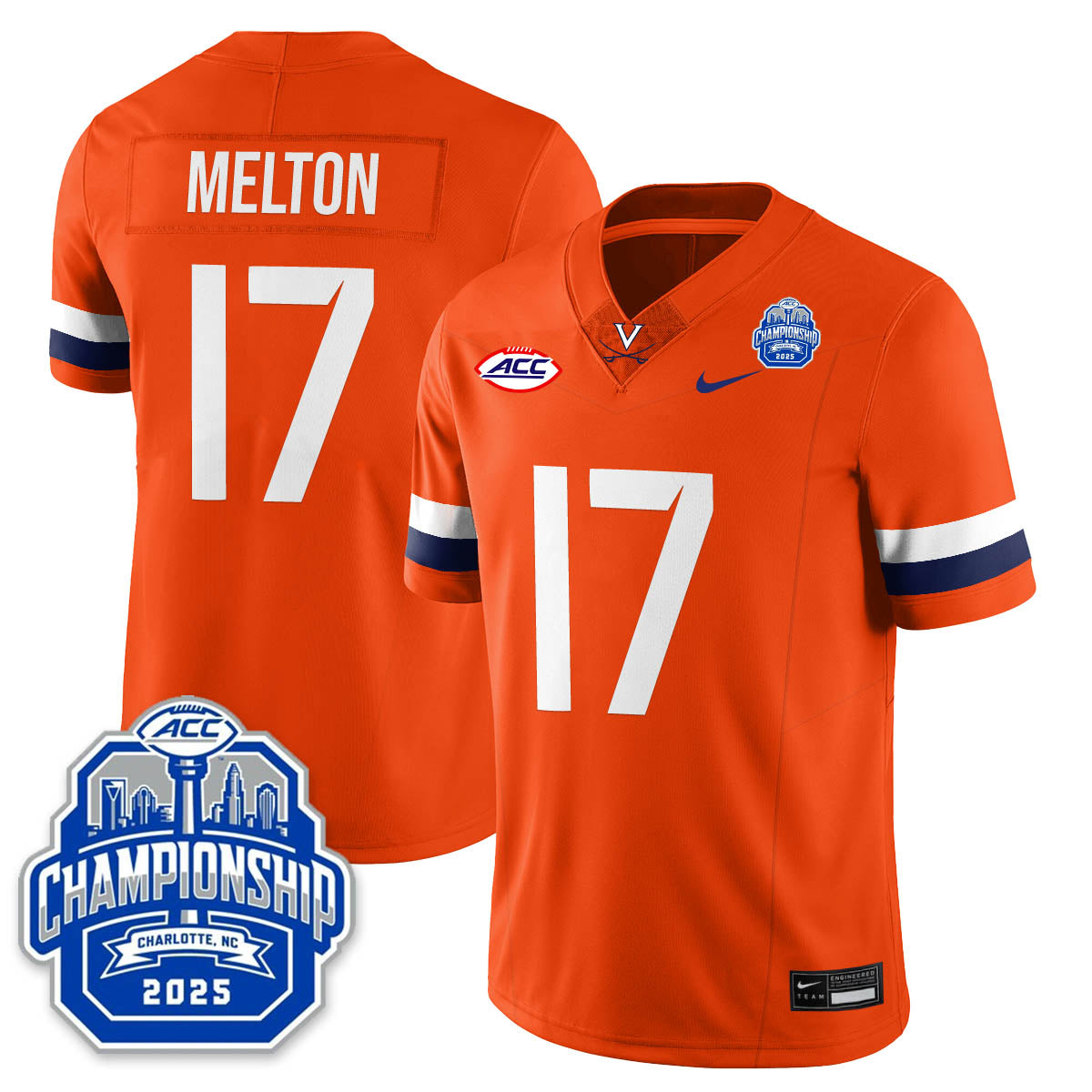 Virginia Football ACC Championship Vapor Limited Jersey - Stitched