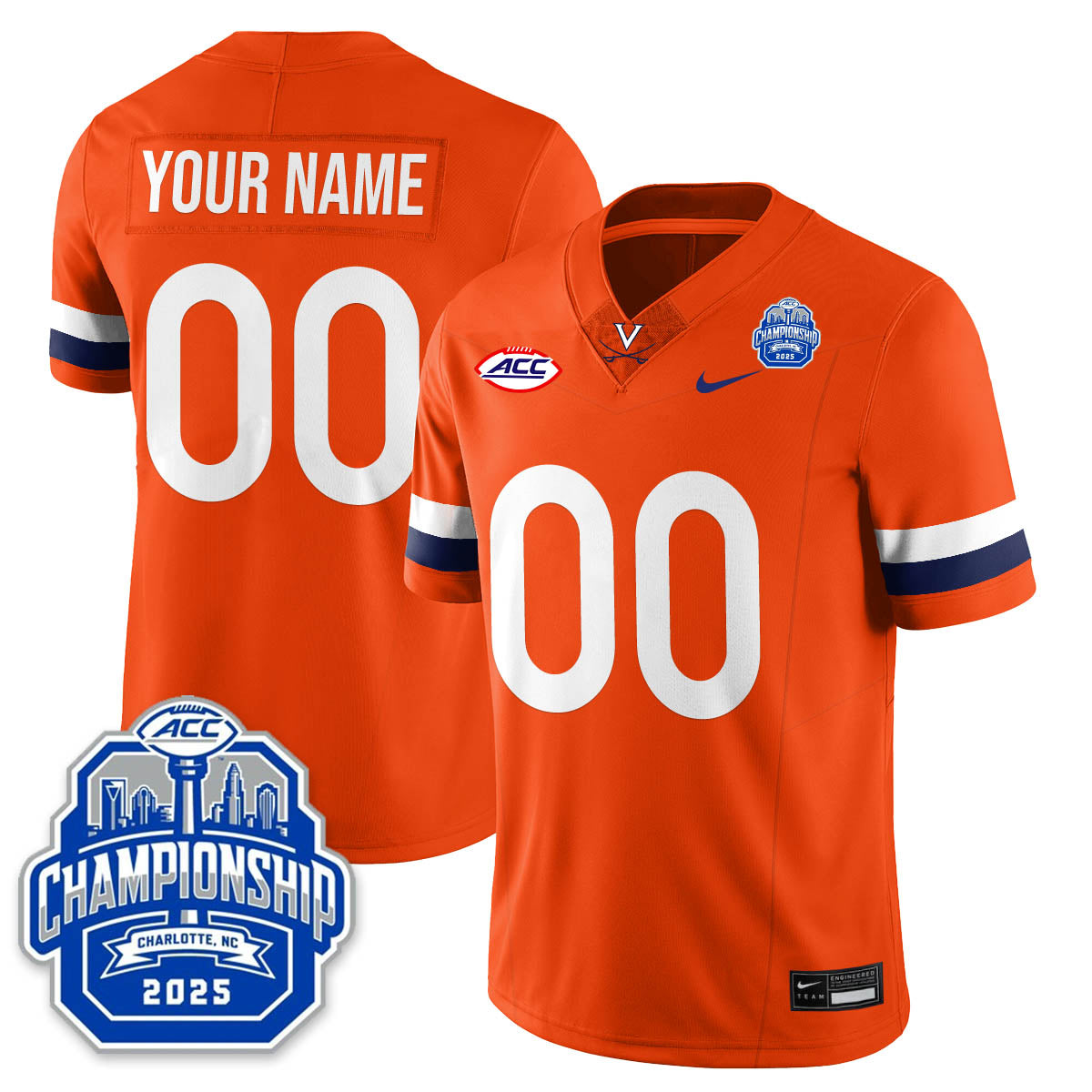 Virginia Football ACC Championship Vapor Limited Jersey - Stitched