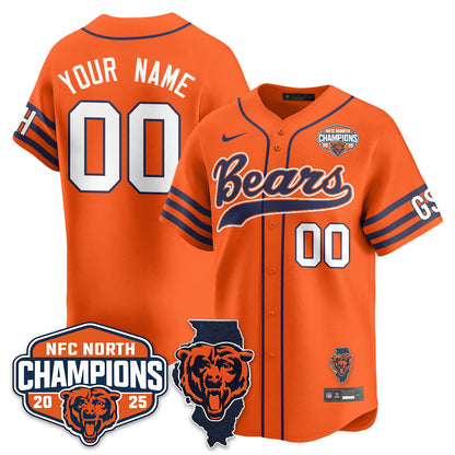 CHI  NFC North Division Champions Vapor Limited Baseball Jersey - Stitched