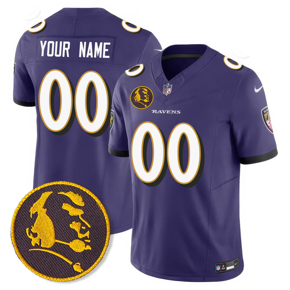 Custom BAL Vapor Limited Jersey - John Madden Patch - Stitched