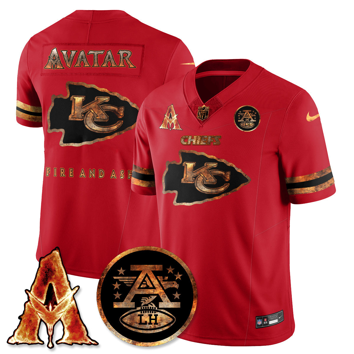 KC x Avatar 3 Fire and Ash Jersey V2 - Stitched