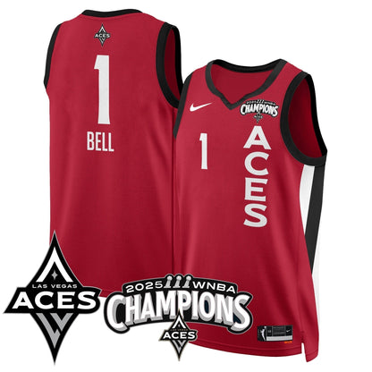 Las Vegas Aces 2025 WNBA Championship Jersey - Stitched