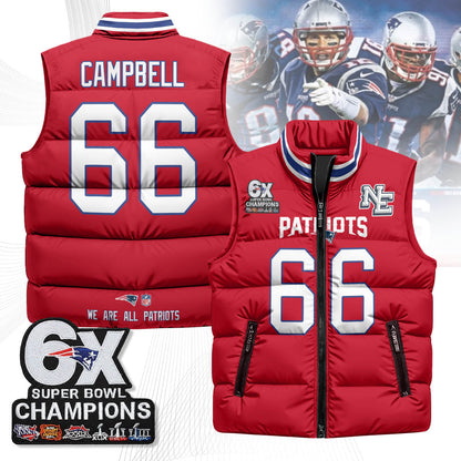 NE 6-Time Champions Unisex Puffer Vest