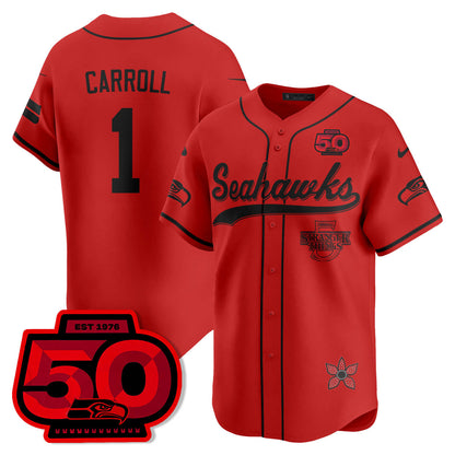 SEA Stranger Things Vapor Limited Baseball Jersey - Stitched