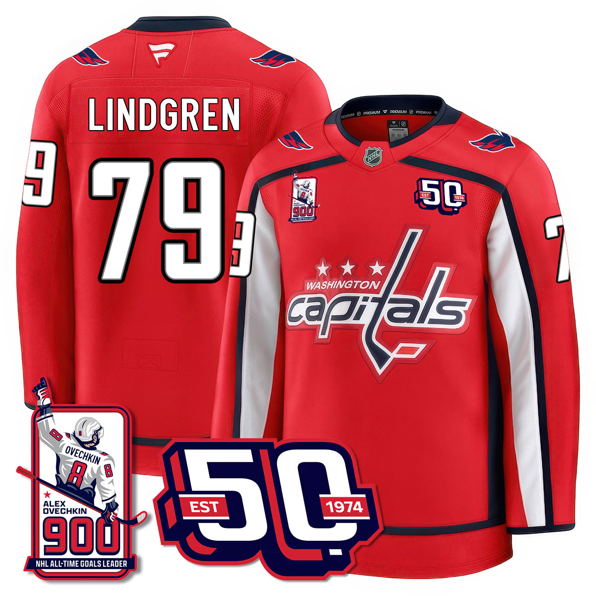 WSH 2025 Premium Jersey - 900 GOALS -  Stitched