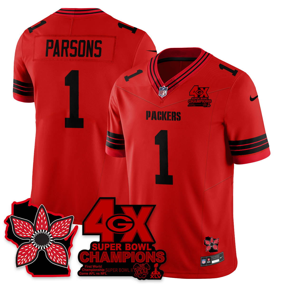 GB 'Stranger Things Edition' Vapor Limited Jersey - Stitched