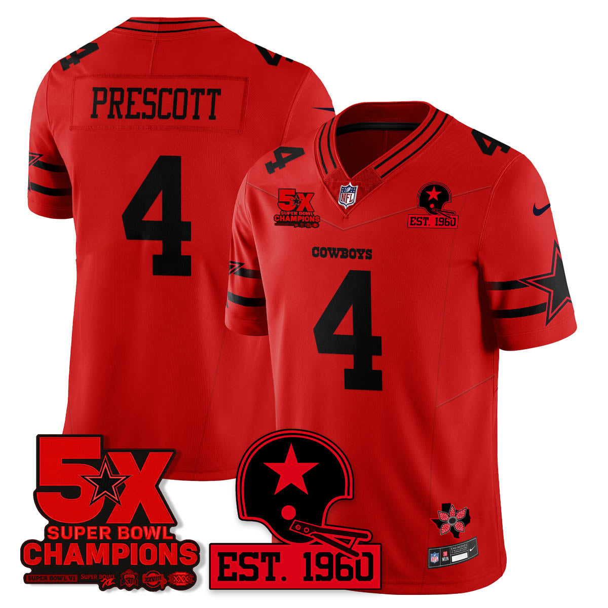DAL 'Stranger Things Edition' Vapor Limited Jersey - Stitched