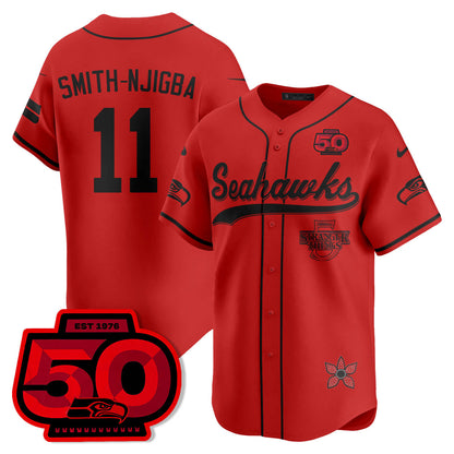 SEA Stranger Things Vapor Limited Baseball Jersey - Stitched