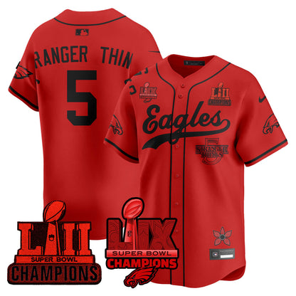 PHI Stranger Things Vapor Limited Baseball Jersey - Stitched