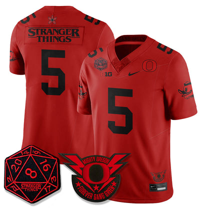 Oregon Ducks Stranger Things Vapor Limited Jersey - All Stitched