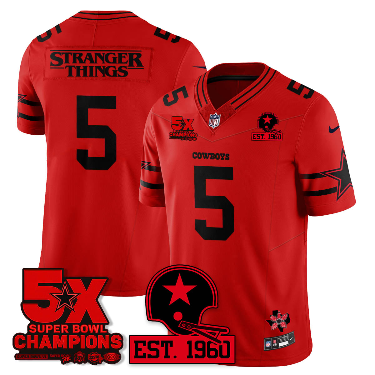 DAL 'Stranger Things Edition' Vapor Limited Jersey - Stitched