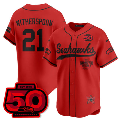 SEA Stranger Things Vapor Limited Baseball Jersey - Stitched