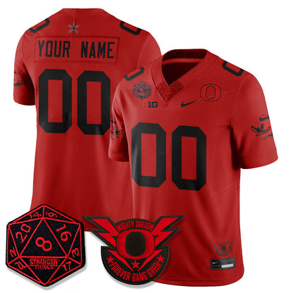 Oregon Ducks Stranger Things Vapor Limited Custom Jersey - All Stitched