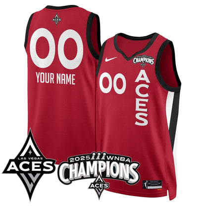 Las Vegas Aces 2025 WNBA Championship Jersey - Stitched
