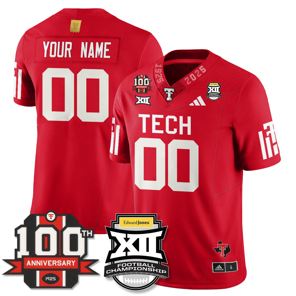 Custom TTRR Football Vapor Limited Jersey - Edward Jones Champions - Stitched