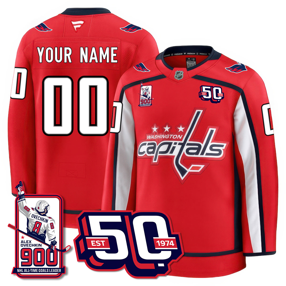 WSH 2025 Premium Jersey - 900 GOALS -  Stitched