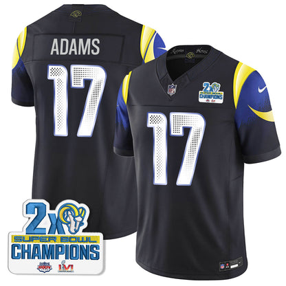 LAR 2-Time Champions Patch Vapor Limited Jersey - Stitched 1