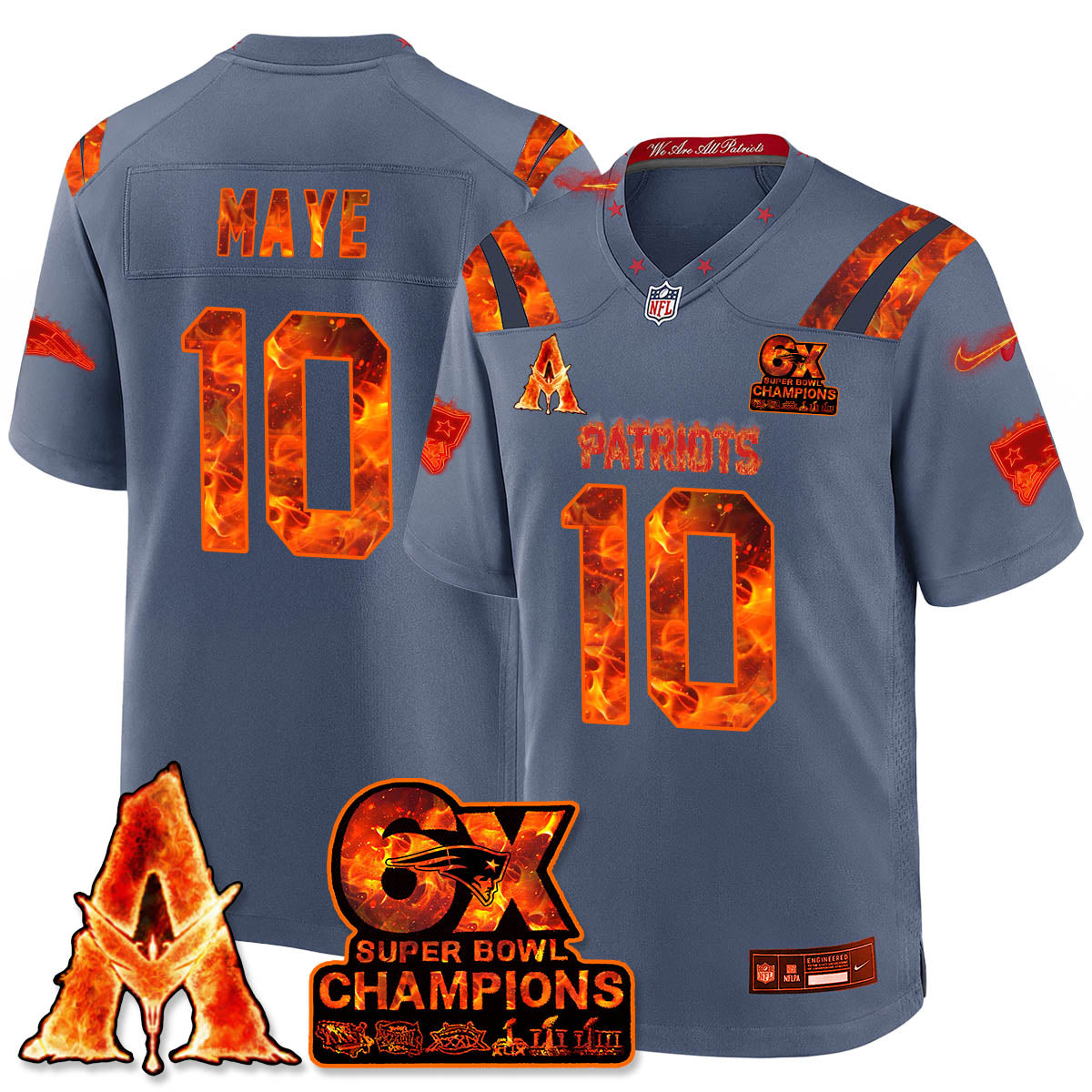 NE x Avatar 3 Fire and Ash Jersey - Stitched