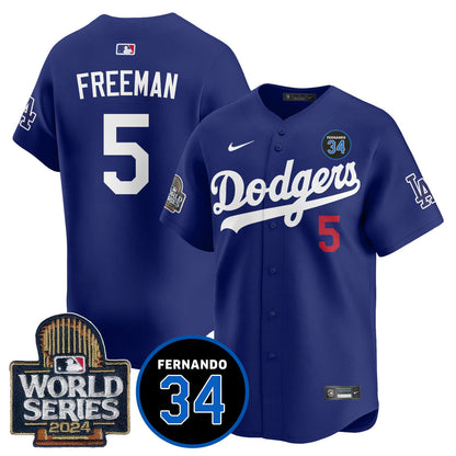 Dodgers Fernando Valenzuela Memorial Jersey - Stitched