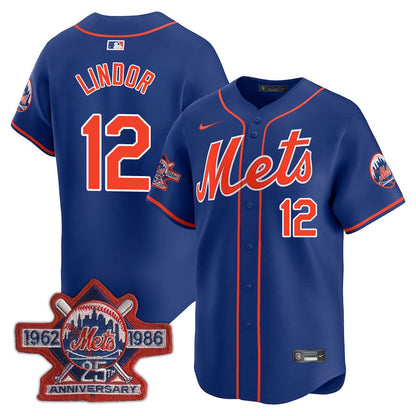 NYM Limited Jersey - 1986 Patch - Stitched