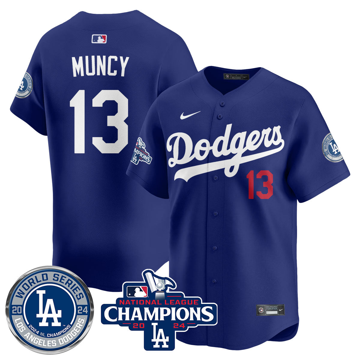 LAD World Series NL Champions Jersey - Stitched