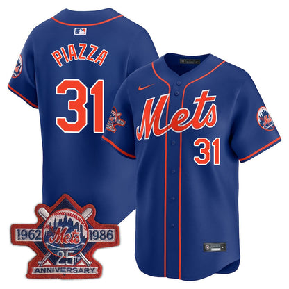 NYM Limited Jersey - 1986 Patch - Stitched