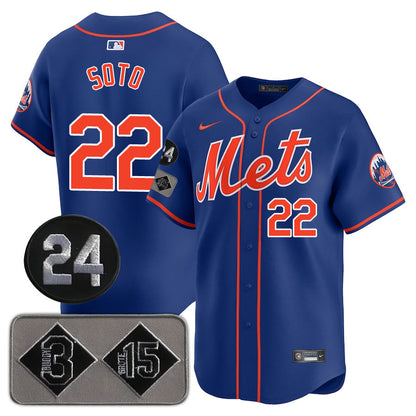 NYM Limited Jersey - 2024 Patch - Stitched