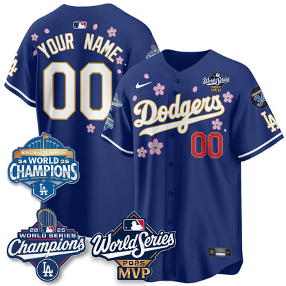 Yoshinobu Yamamoto LAD 2025 World Series MVP Jersey - Stitched