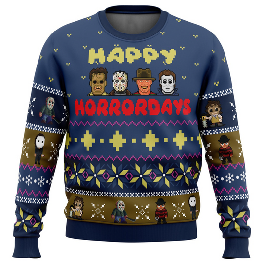 Happy Horrordays Edition Ugly Sweater - Printed