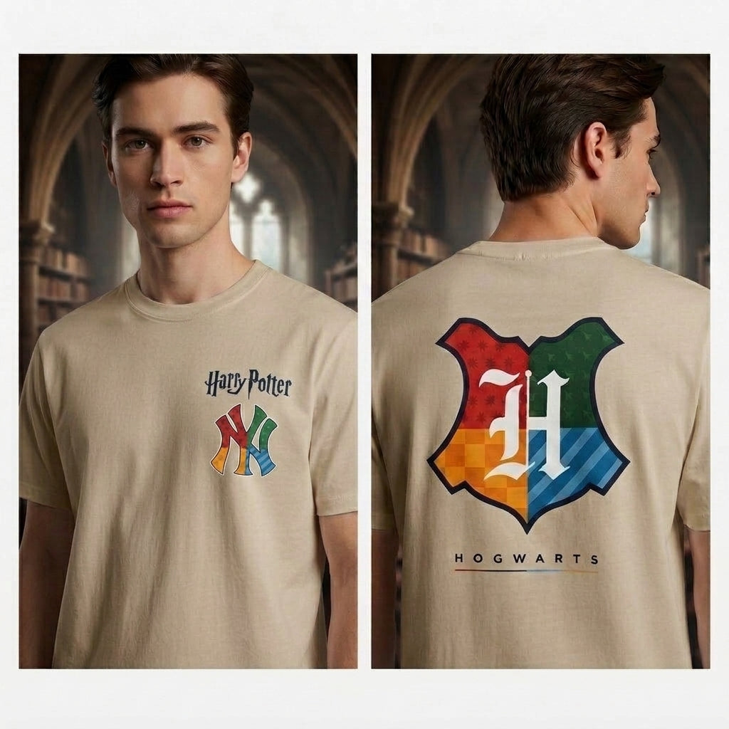 NYY  x "The Lightning Bolt Wizard" Edition Two Sides Printed T-Shirt