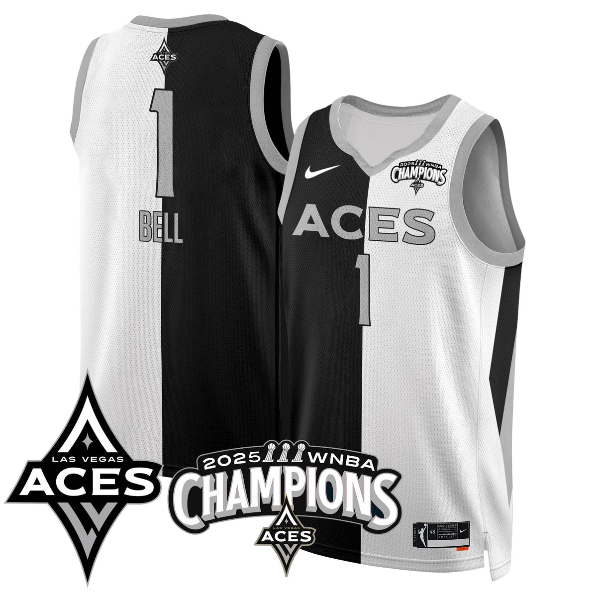 Las Vegas Aces 2025 WNBA Championship Jersey - Stitched