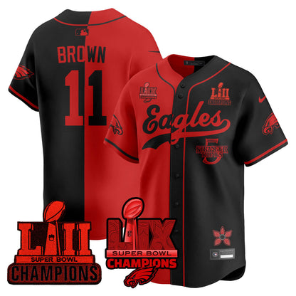PHI Stranger Things Vapor Limited Baseball Jersey - Stitched